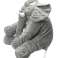Plush elephant mascot gray large 60cm image 5