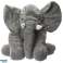 Plush elephant mascot gray large 60cm image 1