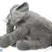 Plush elephant mascot gray large 60cm image 2