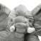 Plush elephant mascot gray large 60cm image 4