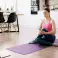 Tapis d'exercice pour yoga pilates fitness 183x61cm épaisseur 1cm matériau NBR violet REBEL ACTIVE photo 6