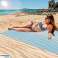 Strandmatte Stranddecke sandfrei XXL 200x200cm Bild 1