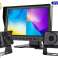 LCD Auto Monitor 9 Zoll AHD 4PIN mit Rekorderfunktion 12V 24V und 2 AHD Kameras Bild 1