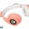 32 821# Cuffie bt 5.0 LED orecchie rosa foto 4