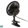 44 023# Ventilador de escritorio 6&quot;/15cm clip 25w 2en1 negro fotografía 1