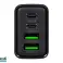 Sieninis įkroviklis USBx2   USB-C QC PD 65W nuotrauka 2