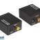 91 200# Optisk Toslink DAC konverter til 2xRCA med strømforsyning billede 1