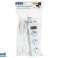 98 080# Netzverlängerung pr 370wsp/usb 3 usb Steckdosen mit Erdung Schalter 1.5m weiß 3x1.5mm Bild 5