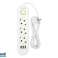98 216# Verlängerungskabel PS 320 3 Steckdosen 3xUSB 2m weiß 3x1mm Bild 4