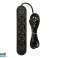 98 219# Verlängerungskabel ps 420 4 Steckdosen 3xusb 2m schwarz 3x1mm Bild 4