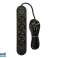 98 222# Verlängerungskabel ps 450 4 Steckdosen 3xusb 5m schwarz 2x1mm Bild 4
