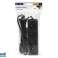 98 765# Hálózati hosszabbító pr 470p 4 aljzattal földeléssel 5m fekete 3x1.5mm kép 2