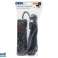 98 774# Hálózati hosszabbító pr 370wsp/usb 3 USB aljzat földeléssel kapcsoló 1,5m fekete 3x1,5mm kép 1