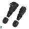98 241# Stecker Buchse zwg 54 schwarze hermetische ip54 Bild 2