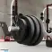 Sada bitumenových závaží 2x10kg 51mm otvor pro olympijskou tyč REBEL ACTIVE fotka 3