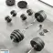 Živičná zátěžová sada 4x5kg otvor 51mm pro olympijskou osu REBEL ACTIVE fotka 2