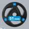 Cast iron Olympic weight rubberized 20kg. 51mm hole. REBEL ACTIVE image 5