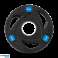 Set of Rubber Coated Cast Iron Weights 4x2.5kg Olympic Hole 51mm REBEL ACTIVE image 2