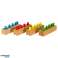 Gewichte Holzzylinder montessori bunt Bild 3