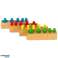 Gewichte Holzzylinder montessori bunt Bild 4