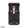 Flacher Stecker. Uni Schuko mit Halter. schwarz Bild 4
