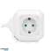 4-fach Verlängerung 2P Z Schuko, Ladegerät 2xUSB, 1,4m H05VV F 3x1.5mm2, weiß Bild 3