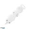 3-gang extension cable 2P Z. 5m H05VV F 3x1.0mm?. Imax=10A. white image 3