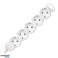 Extension Lead 5 Socket 2P Z schuko 3m H05VV F 3x1 0mm? Imax=10A white image 2