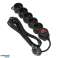 5-socket extension lead 2P+Z with switch 3m H05VV-F 3x1.0mm image 1