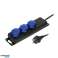 Atölye uzatma kablosu su geçirmez IP44 3 priz 2P Z schuko IP44 kauçuk kablo H05RR F 3x1 5mm uzunluk 5m fotoğraf 1