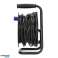 Mini Extension Reel 4 Sockets 2P Z Schuko Metal Stand Polyvinyl H05VV F 3x1mm 15m image 3