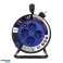 MINI Extension Reel  4 Sockets 2P Z Schuko  Metal Stand  Polwinit H05VV F 3x1.5mm?   15m image 1