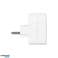 Divisor 2x2P Z Schuko con interruptor. Blanco fotografía 4