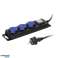 Workshop extension cable splash-proof with switch IP44 3 sockets 2P Z IP44 rubber cable H05RR F 3x1 5mm? length 3m image 1
