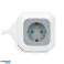 Verlengkabel 4x2P met Schuko . USB A C lader. Snelladen. 1.4m H05VV F 3x1.5mm?. grijs foto 2