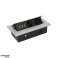 Inbouw meubelstopcontact met dikke rand. 2x2P Z. 3 USB-poorten. zilver foto 5