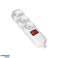 Power Strip with Switch 3x2P Z Schuko, White image 2