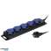 Cable de extensión de taller a prueba de salpicaduras IP44 5 salidas 2P ¿Con cable de goma IP44 H05RR F 3x1 5 mm?  Longitud 3m fotografía 3