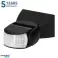 Bevegelsessensor 360°/180° 2 sensorer. IP65. 1200W. svart. TUYA Smart Wi-Fi bilde 1