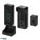 LEKIO. single-family intercom set. headset-free. wireless. black image 1