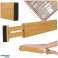 Organizador de gaveta divisor de bambu ajustável para ferramentas de talheres 56cm 1piece foto 3