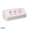 Socket 3x2P Z. schuko. white silver image 3
