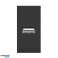 NOEN USB. modulare Steckdose 22.5x45mm mit USB-Ladegerät. 2.1A 5V DC. schwarz Bild 1