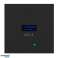 NOEN USB θύρα modul 45x45mm με φορτιστή USB quick charge 3A/5V; 2A/9V; 1.5A/12V. μαύρο εικόνα 2
