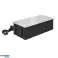 NOEN Einbautischdose mit integriertem PVC-Rahmen für modulare Steckdosen 3 x 45x45mm oder 6 x 22.5x45mm. Kabel 1,5 m. silber Bild 1