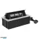 NOEN Einbautischdose mit integriertem PVC-Rahmen für modulare Steckdosen 3 x 45x45mm oder 6 x 22.5x45mm. Kabel 1,5 m. silber Bild 2