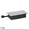 Recessed furniture socket with flat milled edge and 1.5m cord. 3x2P Z Schuko. silver image 5