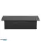 Recessed furniture socket with flat milled edge and USB charger. 2x2P Z. 2xUSB type A C; 3.6A. black image 4