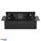 Ingebouwde meubelcontactdoos met vlak gefreesde rand en USB-oplader. 2x2P Z Schuko. 2x USB type A C; 3.6A. zwart foto 2