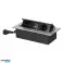 Recessed furniture socket with flat milled edge. image 1